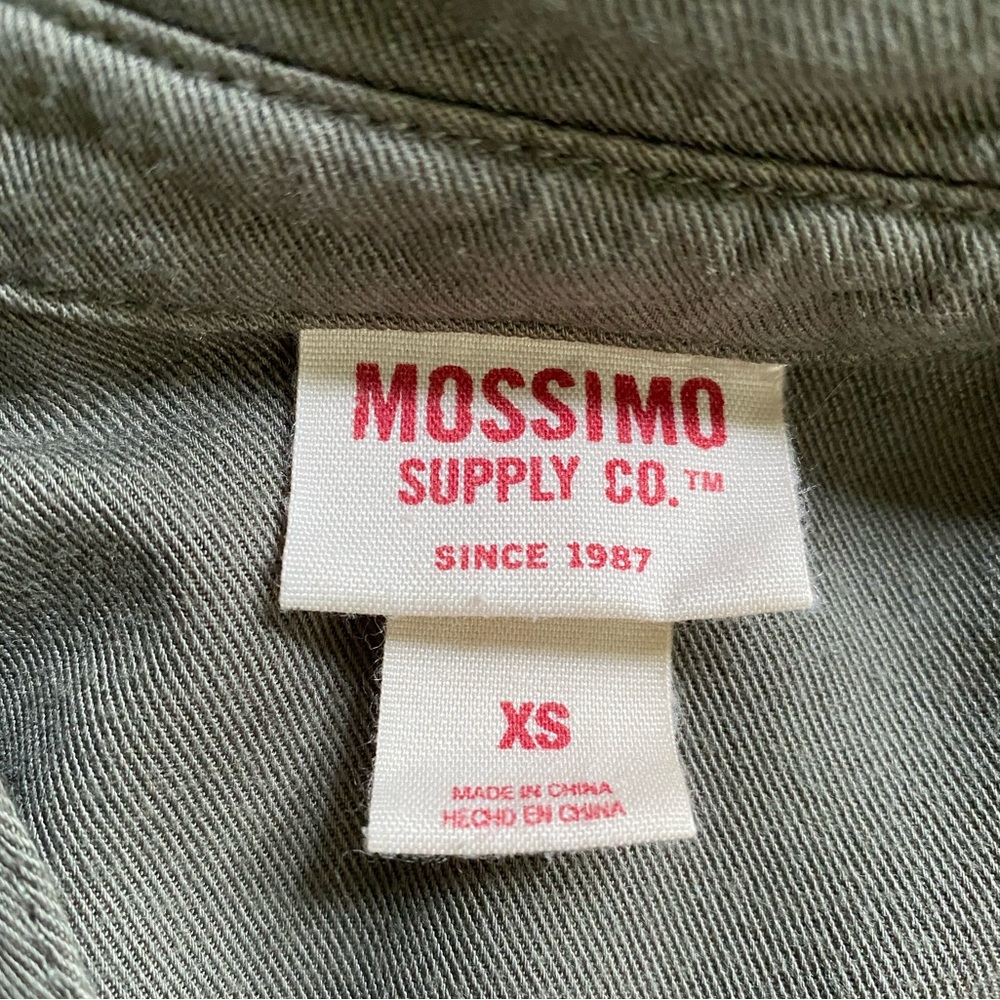 ‼️SOLD‼️ Mossimo Supply Co Collard Chambray Olive Shirt Dress Women's Size XS🩷 - Picture 4 of 5